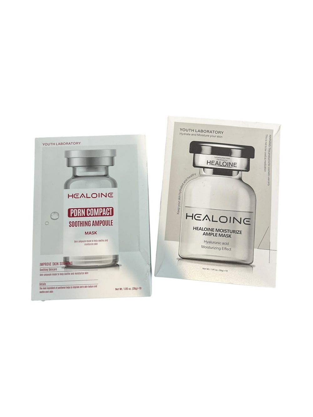 Healoine Youth Laboratory PDRN Compact + Moisturize Ample 10 Sheet Mask Bundle